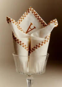 Serviette Monogramme - lettre A — view 5