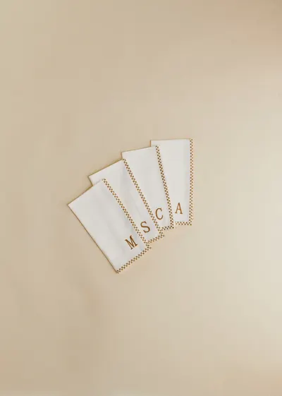 Serviette Monogramme - lettre C