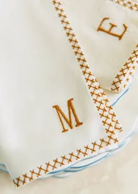 Serviette Monogramme - lettre M — view 2