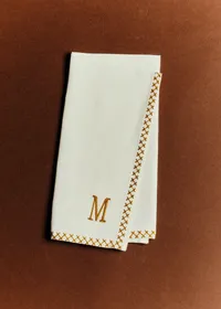 Serviette Monogramme - lettre M — view 3