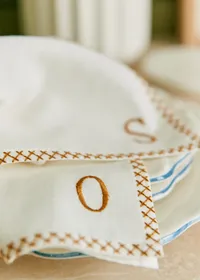 Serviette Monogramme - lettre O — view 3
