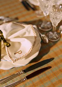 Serviette Monogramme - lettre P — view 2