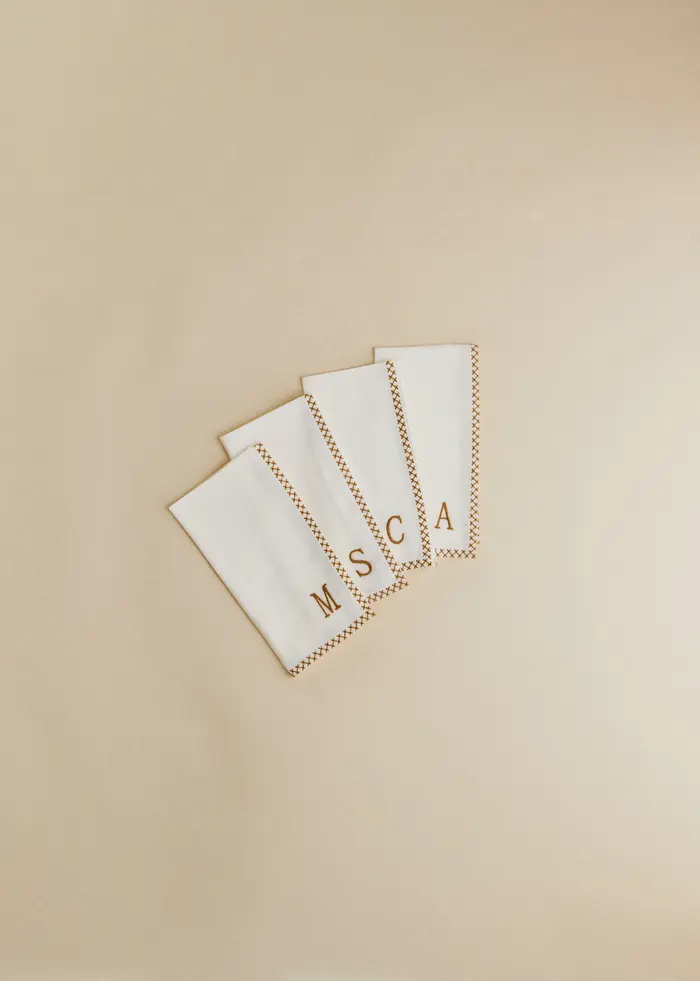 Serviette Monogramme - lettre S