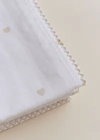 Set de 2 langes - Coeur Beige — view 3