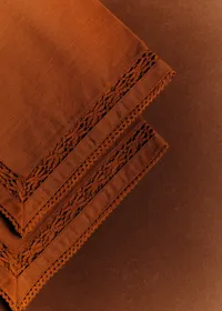 Set de 2 serviettes brodées - Terre De Sienne — view 2