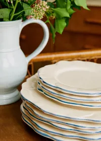 Set de 4 assiettes à dessert - Barcarolle - Bleu Vintage — view 3
