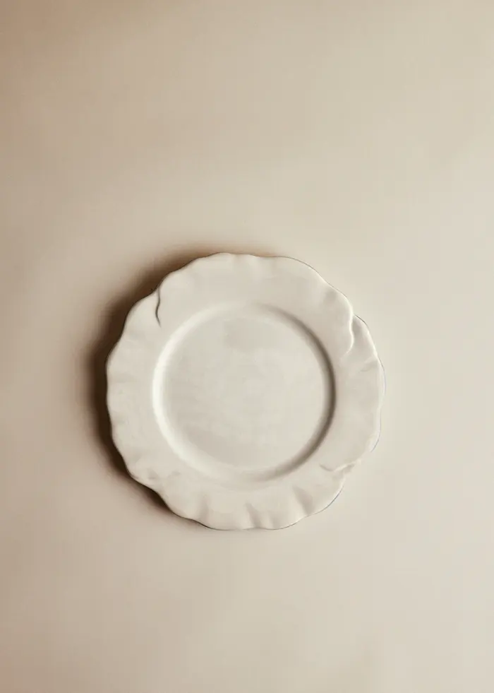 Set de 4 assiettes plates - Barcarolle - Bleu Vintage