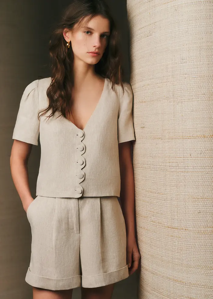 Short Dogan - Beige Chiné