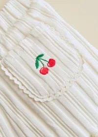 Short June - Ecru / Broderie Fruit — view 4
