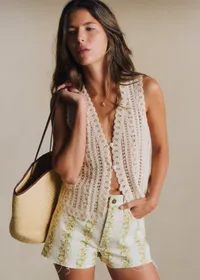 Short Le Summer - Imprime Golden Flower — view 2