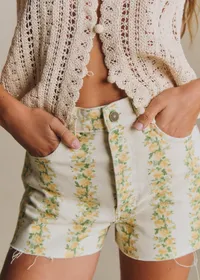 Short Le Summer - Imprime Golden Flower — view 3