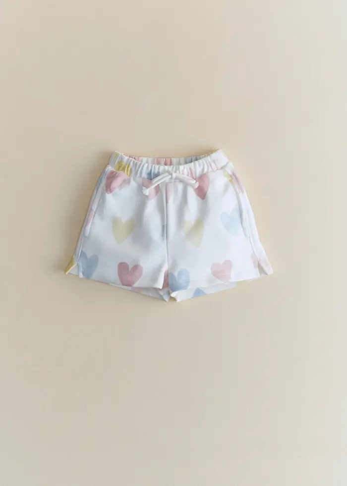 Short Nelson - Ecru / Coeur Pastel
