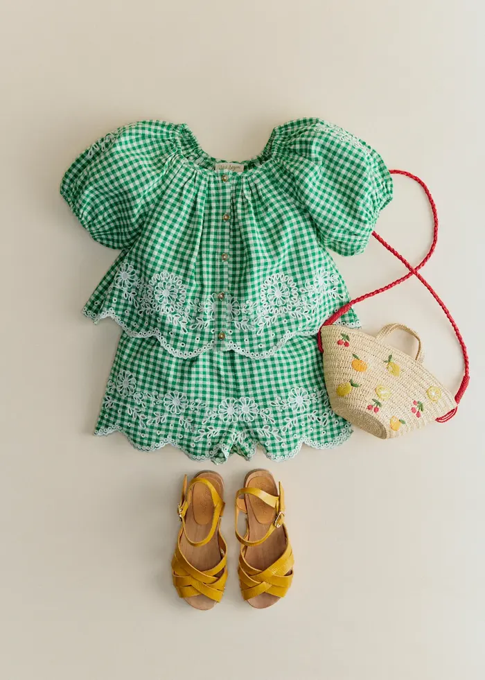 Short Nora - Vichy Vert