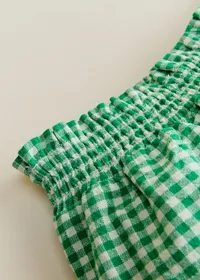 Short Nora - Vichy Vert — view 2