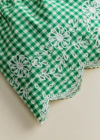 Short Nora - Vichy Vert — view 3