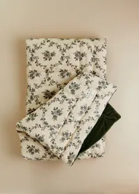 Sofa Cover - Croisillons Bleu - Velours Céladon Foncé — view 3
