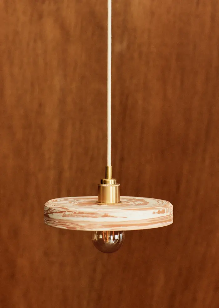 Suspension en Terre Mêlée - Périg - Terracotta et écru