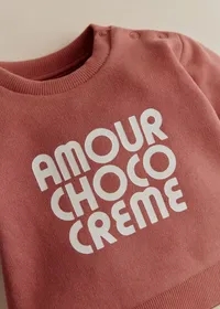 Sweat-Shirt Amour Choco Crème - Sienne — view 2