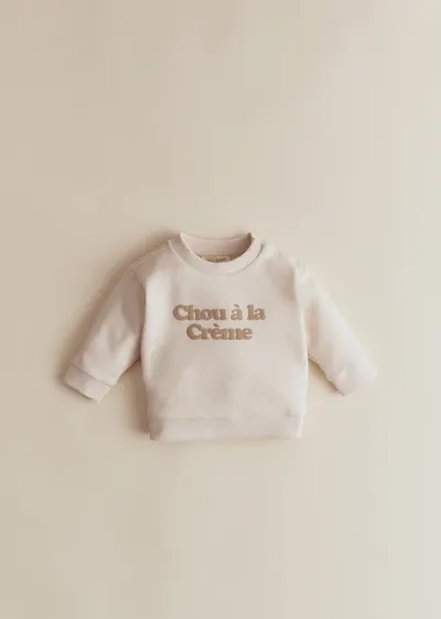 Sweat-Shirt Chou à la crème - Crème / Sable Doux