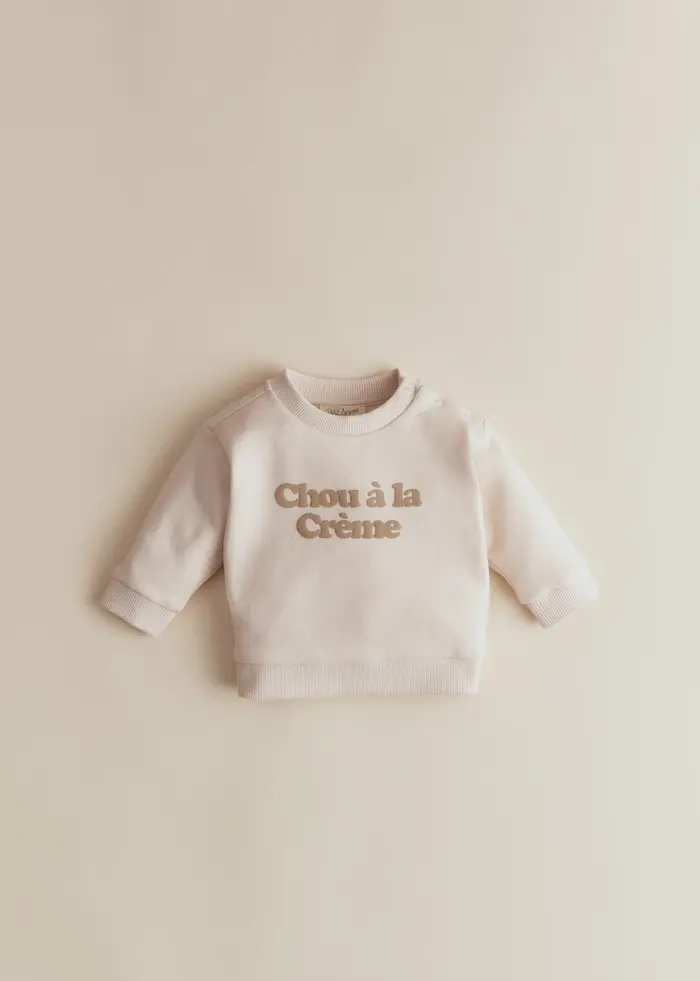 Sweat-Shirt Chou à la crème - Crème / Sable Doux