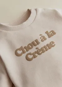Sweat-Shirt Chou à la crème - Crème / Sable Doux — view 2