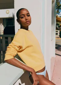 Sweat-Shirt Gautier - Jaune Pastel — view 2