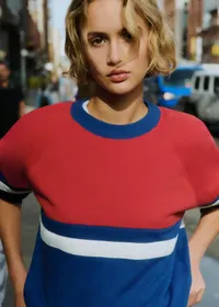 Sweat-Shirt Helio - Bleu Rouge Écru — view 3