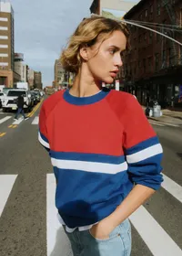 Sweat-Shirt Helio - Bleu Rouge Écru — view 4