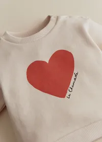 Sweat-Shirt La Chamade - Crème / Rouge — view 2