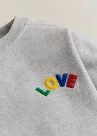 Sweat-Shirt Love - Gris Chiné / Multico — view 3