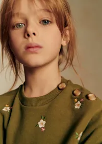 Sweat-Shirt Lulu - Vert / Broderie Altea — view 2