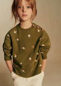 Sweat-Shirt Lulu - Vert / Broderie Altea — view 3