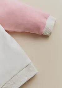 Sweat-Shirt Tommy - Ecru / Rose pastel / Jaune citron — view 2