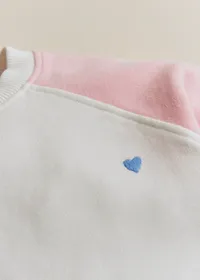 Sweat-Shirt Tommy - Ecru / Rose pastel / Jaune citron — view 4
