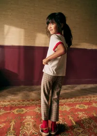 T-Shirt Amour club - Ecru / Rouge — view 2