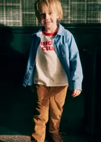 T-Shirt Amour club - Ecru / Rouge — view 3