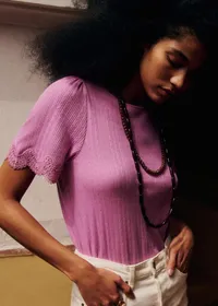 T-Shirt Cléa - Glycine — view 2