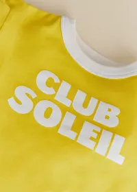 T-Shirt Club Soleil - Jaune / Ecru — view 3