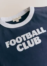 T-Shirt Football Club - Marine / Ecru — view 2