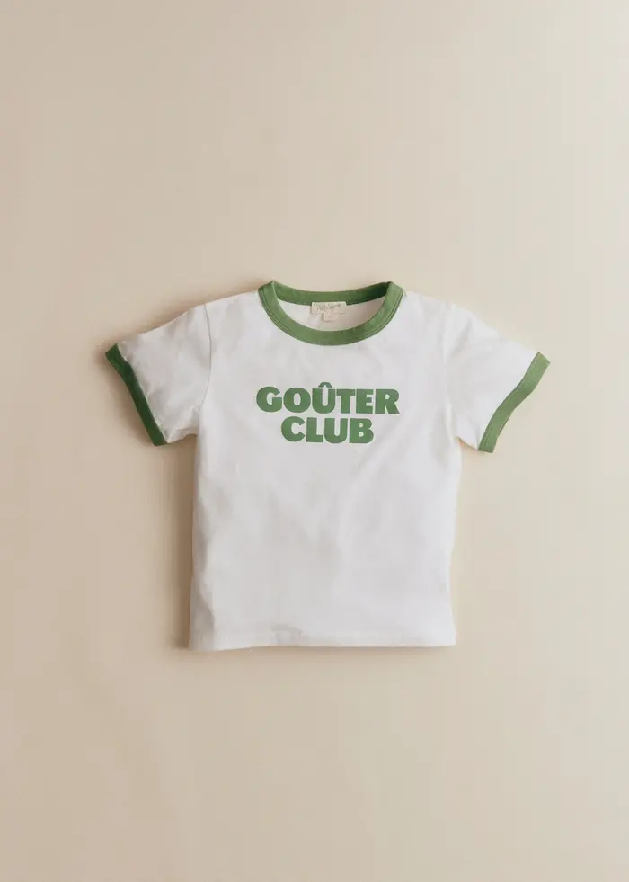 T-Shirt Goûter Club - Ecru / Vert