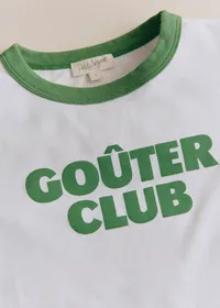 T-Shirt Goûter Club - Ecru / Vert — view 2