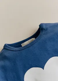 T-Shirt La chamade - Bleu indigo / Ecru — view 2