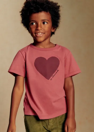 T-Shirt La Chamade - Bois de Rose / Bordeaux