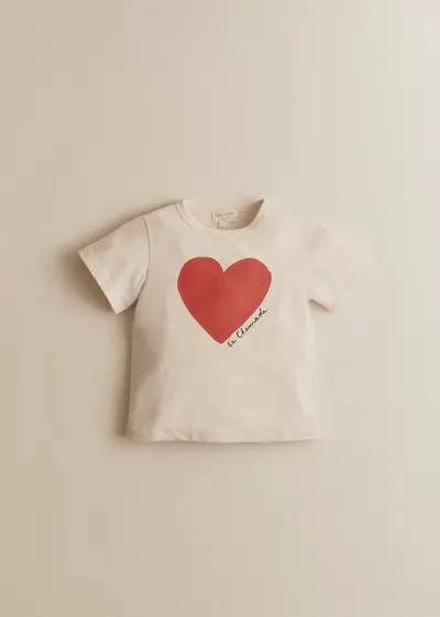 T-Shirt La Chamade - Crème / Rouge