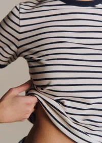 T-Shirt Nolan - Écru / Marine — view 3
