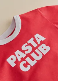 T-Shirt Pasta Club - Rouge / Ecru — view 3