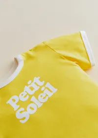 T-Shirt Petit Soleil - Jaune / Ecru — view 4