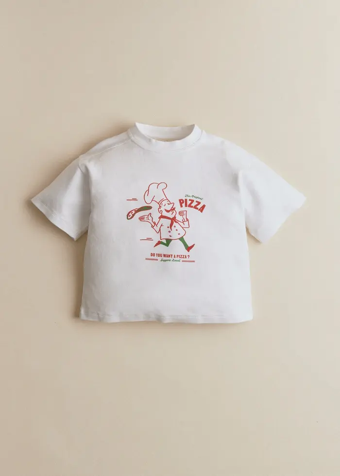 T-Shirt Pizzaiolo - Ecru