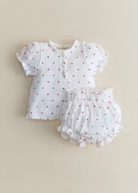 T-Shirt Simone - Imprimé Coeur Rouge — view 3