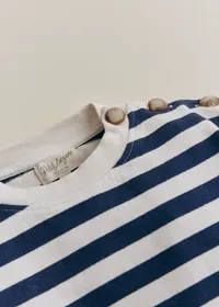 T-Shirt Tara - Écru / Marine — view 2